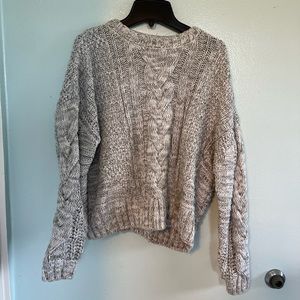 chunky knit sweater